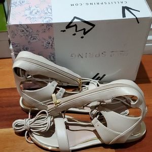 Brand new Strap up sandals